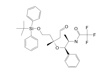(3R,1'S,2'S)-5-TERT.-BUTYLDIPHENYLSILOXY-3-METHYL-3-(1'-PHENYL-2'-TRIFLUOROACETAMIDO-1'-PROPOXY)-1-PENTANAL