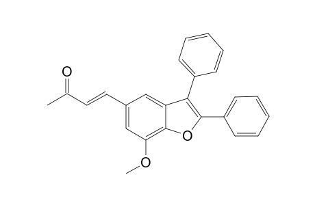 (E)-4-(7-Methoxy-2,3-diphenylbenzofuran-5-yl)but-3-en-2-one
