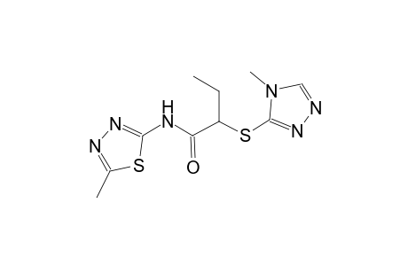 N-(5-Methyl-1,3,4-thiadiazol-2-yl)-2-[(4-methyl-4H-1,2,4-triazol-3-yl)sulfanyl]butanamide