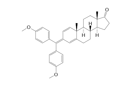 (8R,9S,10R,13S,14S)-3-[bis(4-methoxyphenyl)methylene]-10,13-dimethyl-7,8,9,11,12,14,15,16-octahydro-6H-cyclopenta[a]phenanthren-17-one