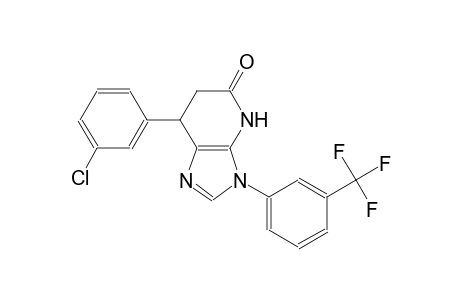 5H-imidazo[4,5-b]pyridin-5-one, 7-(3-chlorophenyl)-3,4,6,7-tetrahydro-3-[3-(trifluoromethyl)phenyl]-