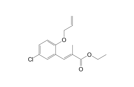 Ethyl 2-methyl-3-(2-allyloxy-5-chlorophenyl)propenoate