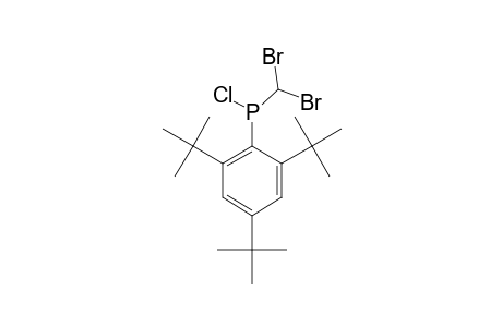 CHLORO-(DIBROMOMETHYL)-(2,4,6-TRI-TERT.-BUTYL-PHENYL)-PHOSPHANE