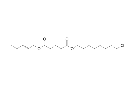 Glutaric acid, pent-2-en-1-yl 8-chlorooctyl ester