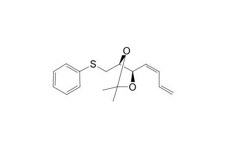 (4R)-4-((Z)-buta-1,3-dien-1-yl)-2,2-dimethyl-5-((phenylthio)methyl)-1,3-dioxolane