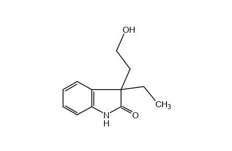 3-ethyl-3-(2-hydroxyethyl)-2-indolinone