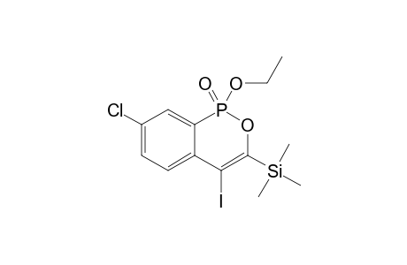 7-CHLORO-1-ETHOXY-3-TRIMETHYLSILYL-4-IODOBENZO-[C]-[1,2]-OXAPHOSPHININE-1-OXIDE
