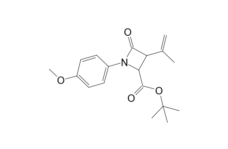 cis-(tert-Butoxycarbonyl)-1-(4-methoxyphenyl)-3-(1-methylethenyl)-2-azetidinone