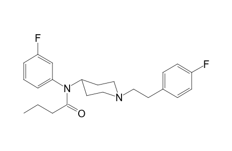 N-(3-Fluorophenyl)-N-(1-[2-(4-fluorophenyl)ethyl]piperidin-4-yl)butanamide