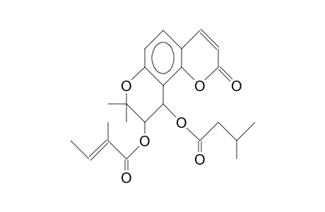 (+)-3'(S)-Angeloyloxy-4'(S)-isovaleryloxy-3'4'-dihydro-seselin