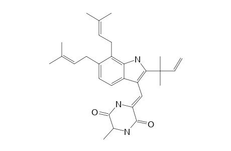 CRISTATIN-A;CYCLOALANYL-6,7-DISIOPENTENYL-2-(1',1'-DIMETHYLALLYL-8-(Z)-ENE-TRYPTOPHAN)