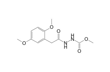 Methyl N-[2-(2,5-dimethoxyphenyl)ethanoylamino]carbamate