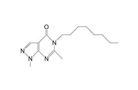 1,6-Dimethyl-5-octyl-pyrazolo(3,4-D)pyrimidin-4(5H)-one