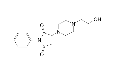 3-[4-(2-hydroxyethyl)-1-piperazinyl]-1-phenyl-2,5-pyrrolidinedione