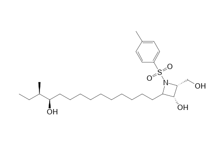 (2R,3R,4S,11'R,12'R)-2-Hydroxymethyl-3-hydroxy-4-(11'-hydroxy-12'-methyltetradecyl)-N-p-tolylsulfonylazetidine