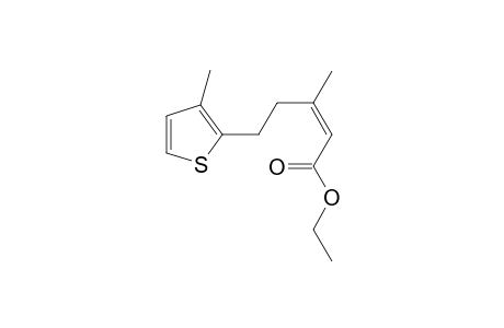 ethyl (Z)-3-methyl-5-(3-methyl-2-thienyl)pent-2-enoate