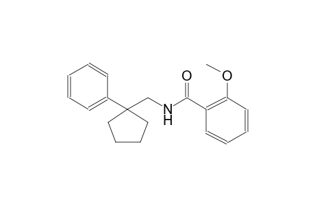 2-methoxy-N-[(1-phenylcyclopentyl)methyl]benzamide