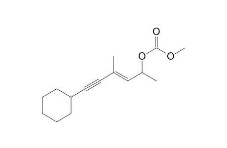 (E)-6-cyclohexyl-4-methylhex-3-en-5-yn-2-yl methyl carbonate