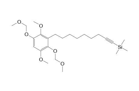 7-Trimethylsilylacetylene-1-(2,5-dimethoxy-3,6-dimethoxymethyloxyphenyl)heptane