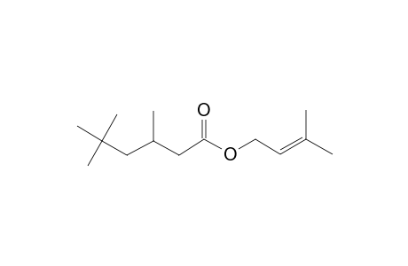 Hexanoic acid, 3,5,5-trimethyl-, 3-methylbut-2-en-1-yl ester