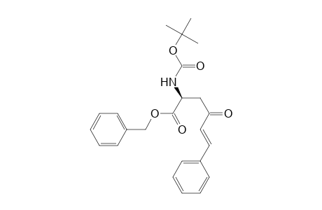 Benzyl 2(S)-[(tert-butoxycarbonyl)amino]-4-oxo-6-phenyl-(E)-hex-5-enoate