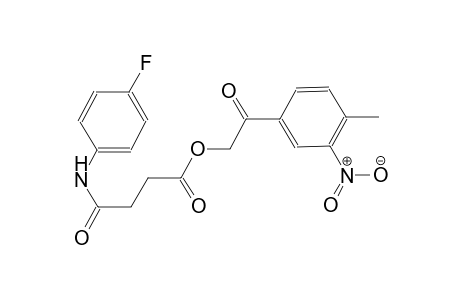 butanoic acid, 4-[(4-fluorophenyl)amino]-4-oxo-, 2-(4-methyl-3-nitrophenyl)-2-oxoethyl ester