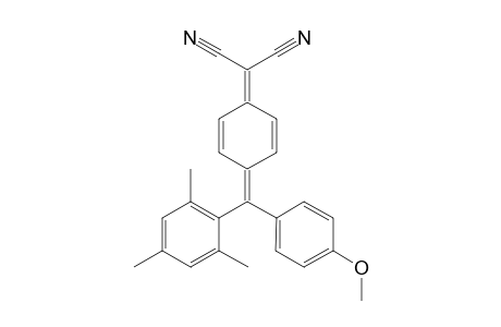 .alpha.,.alpha.-Dicyano-.beta.-(4-methoxyphenyl)-.beta.-(2,4,6-trimethylphenyl)p-benzoquinodimethane