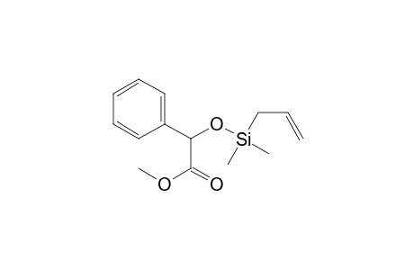 Benzeneacetic acid, .alpha.-[(dimethyl-2-propenylsilyl)oxy]-, methyl ester