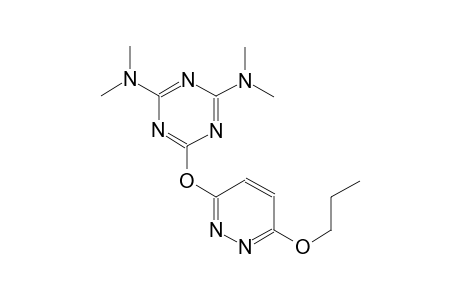 N~2~,N~2~,N~4~,N~4~-tetramethyl-6-[(6-propoxy-3-pyridazinyl)oxy]-1,3,5-triazine-2,4-diamine