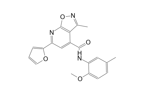 isoxazolo[5,4-b]pyridine-4-carboxamide, 6-(2-furanyl)-N-(2-methoxy-5-methylphenyl)-3-methyl-
