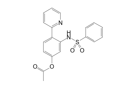 3-(Phenylsulfonamido)-4-(pyridin-2-yl)phenyl acetate