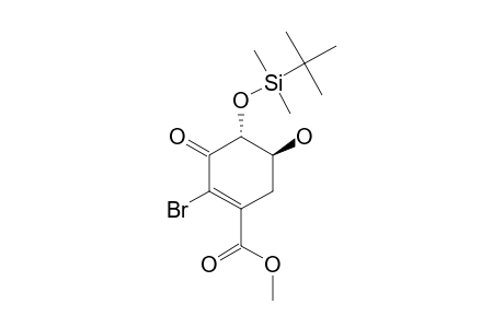 METHYL-(4S,5R)-2-BROMO-4-[(TERT.-BUTYLDIMETHYLSILYL)-OXY]-5-HYDROXY-3-OXOCYCLOHEX-1-ENECARBOXYLATE