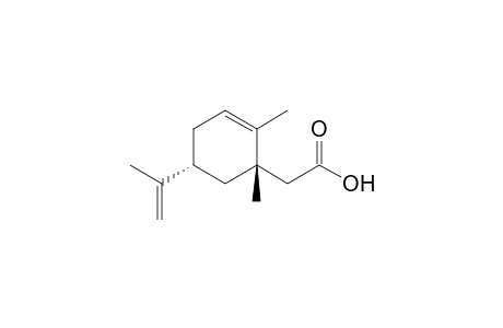 (1S,5R)-5-Isopropenyl-1,2-dimethylcyclohex-2-enylacetic acid