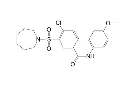 4-chloro-3-(hexahydro-1H-azepin-1-ylsulfonyl)-N-(4-methoxyphenyl)benzamide
