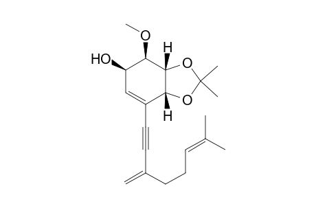 (3aR,4R,5R,7aR)-4-methoxy-2,2-dimethyl-7-(7-methyl-3-methylene-oct-6-en-1-ynyl)-3a,4,5,7a-tetrahydro-1,3-benzodioxol-5-ol