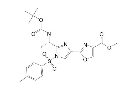 METHYL-2-[2-[(S)-1-(TERT.-BUTOXYCARBONYLAMINO)-ETHYL]-1-(TOLYL-4'-SULFONYL)-IMIDAZOL-4-YL]-OXAZOLE-4-CARBOXYLATE