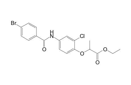 Ethyl 2-(4-[(4-bromobenzoyl)amino]-2-chlorophenoxy)propanoate