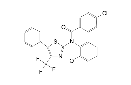 benzamide, 4-chloro-N-(2-methoxyphenyl)-N-[5-phenyl-4-(trifluoromethyl)-2-thiazolyl]-