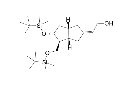 (E)-2-((3aS,4S,5R,6aS)-5-((tert-Butyldimethylsilyl)oxy-4-(tert-butyldimethylsilyl)oxy)methyl)hexahydropentalen-2(1H)-ylidene)ethanol