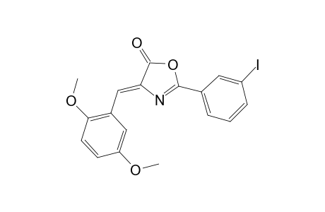 (4Z)-4-(2,5-Dimethoxybenzylidene)-2-(3-iodophenyl)-1,3-oxazol-5(4H)-one