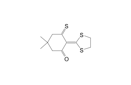 Cyclohexanone, 2-(1,3-dithiolan-2-ylidene)-5,5-dimethyl-3-thioxo-