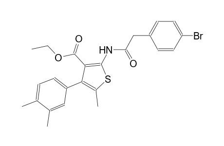 ethyl 2-{[(4-bromophenyl)acetyl]amino}-4-(3,4-dimethylphenyl)-5-methyl-3-thiophenecarboxylate