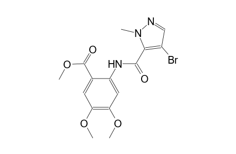 methyl 2-{[(4-bromo-1-methyl-1H-pyrazol-5-yl)carbonyl]amino}-4,5-dimethoxybenzoate