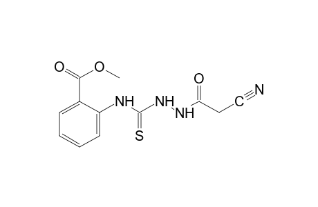 o-[3-(2-cyanoacetamido)-2-thioureido]benzoic acid, methyl ester