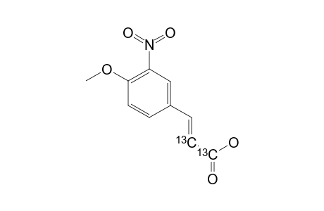 3-(4-METHOXY-3-NITROPHENYL)-E-[1.2-(13)-C2]-PROP-2-ENOIC_ACID