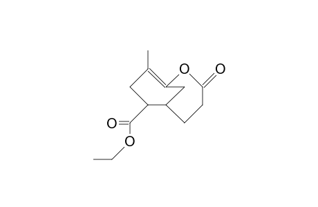 exo-7-Carboethoxy-9-methyl-2-oxa-bicyclo(4.3.1)dec-1(9)-en-3-one