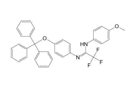 2,2,2-trifluoro-N-(4-methoxyphenyl)-N'-(4-trityloxyphenyl)acetamidine