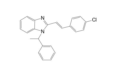 2-[(E)-2-(4-chlorophenyl)ethenyl]-1-(1-phenylethyl)-1H-benzimidazole