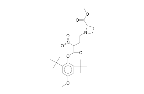 1-[3-(2,6-Di-t-butyl-4-methoxyphenoxycarbonyl)-3-nitropropyl]azetidine-2-carboxylic acid, methyl ester