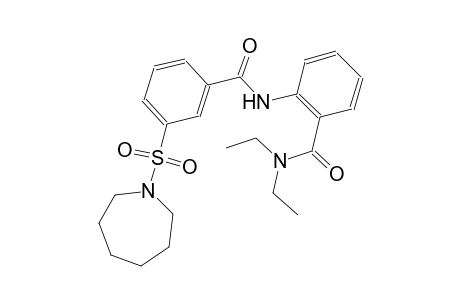 benzamide, N,N-diethyl-2-[[3-[(hexahydro-1H-azepin-1-yl)sulfonyl]benzoyl]amino]-